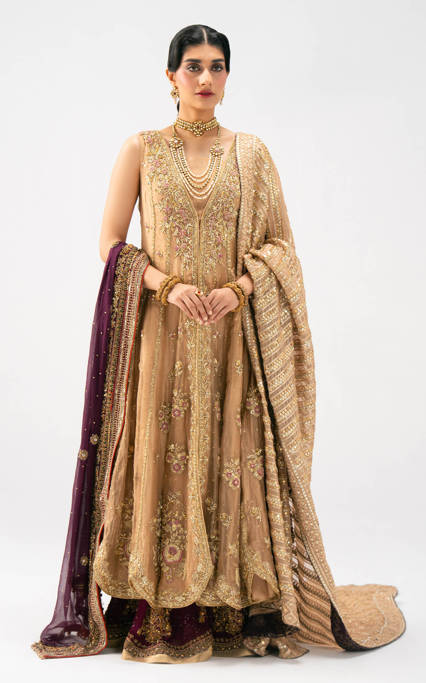 Asifa and Nabeel | Lyle Luxury Formals 25 | Elara Bridal Ensemble - Pakistani Designer Dress - by Asifa and Nabeel - Type : Ladies Clothes - 100% Original at Saira Sultan