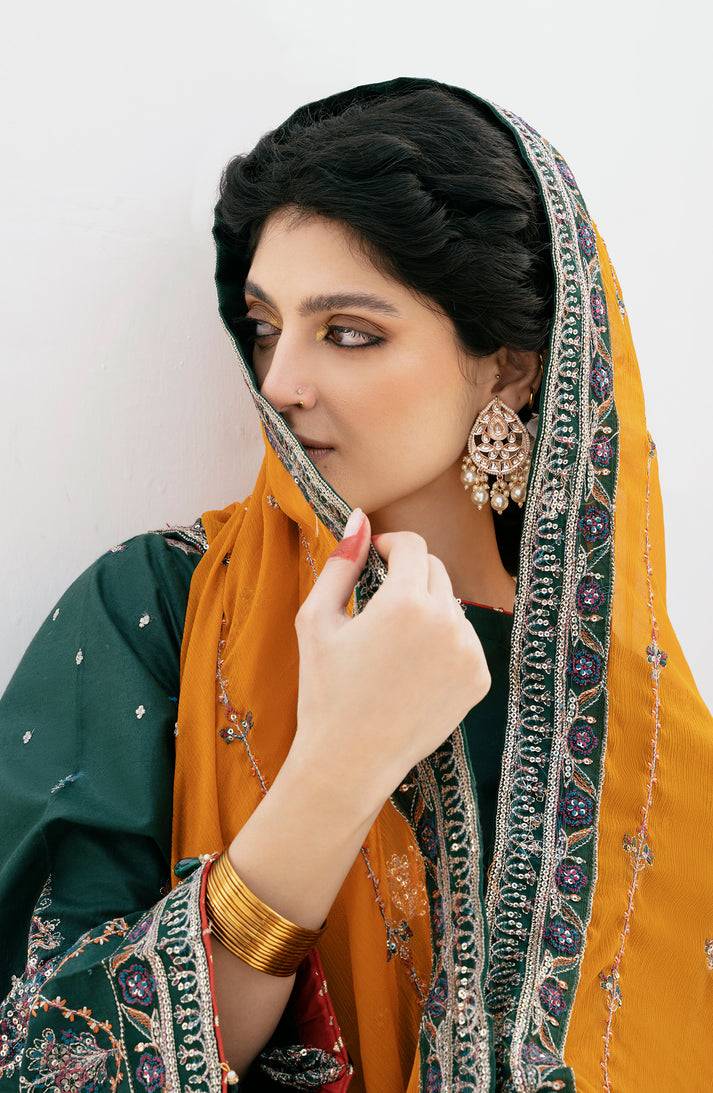Emaan Adeel | Gul Mohr Eid Pret | NUHA - Pakistani Designer Dress - by Emaan Adeel | Type: Luxury - 100% Original at Saira Sultan