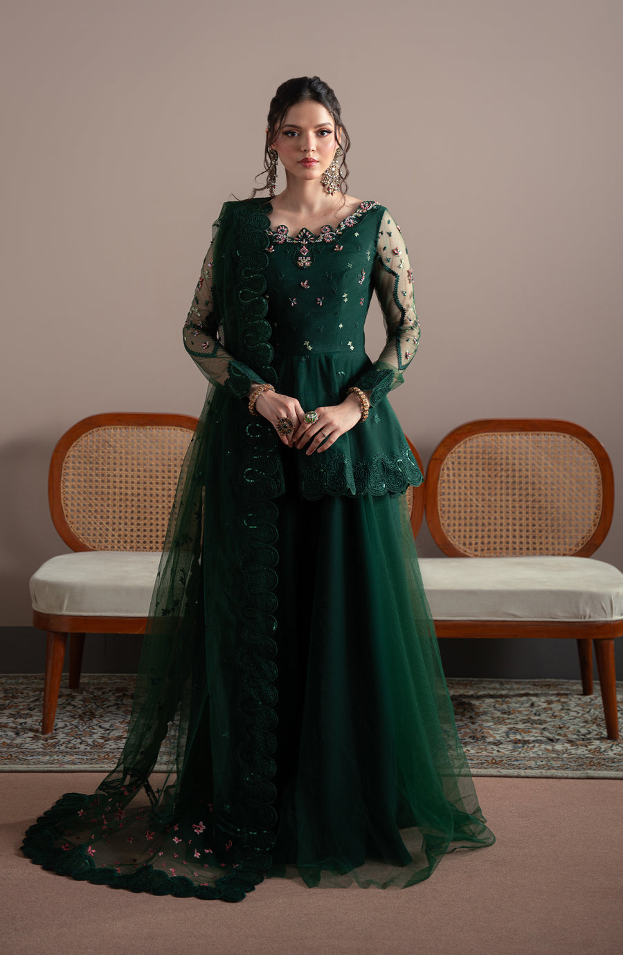 Fabiha Fatima | Elvin Pret Wear | EMERELLE - Pakistani Designer Dress - by Fabiha Fatima - Type : Ladies Clothes - 100% Original at Saira Sultan
