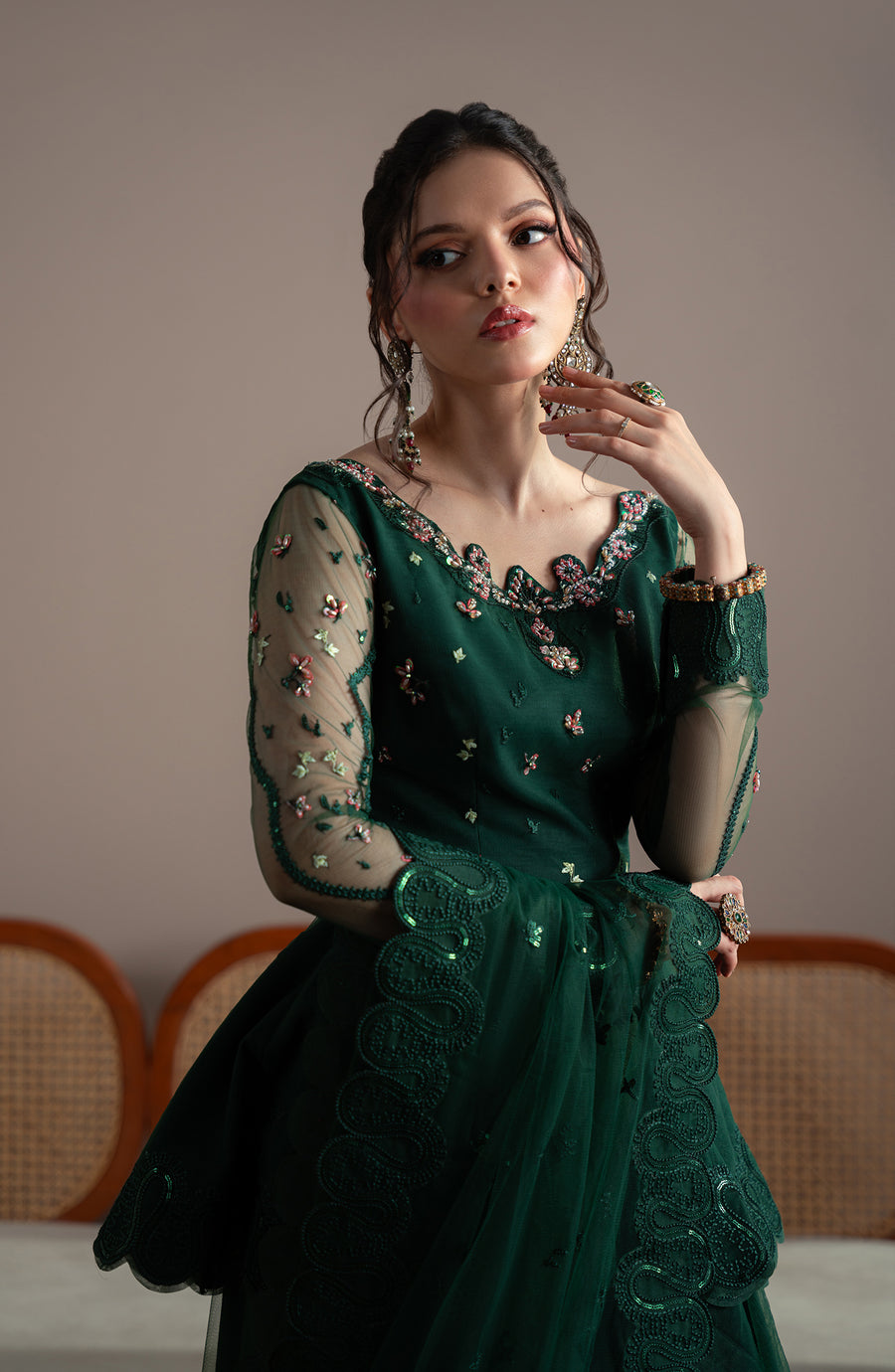 Fabiha Fatima | Elvin Pret Wear | EMERELLE - Pakistani Designer Dress - by Fabiha Fatima - Type : Ladies Clothes - 100% Original at Saira Sultan