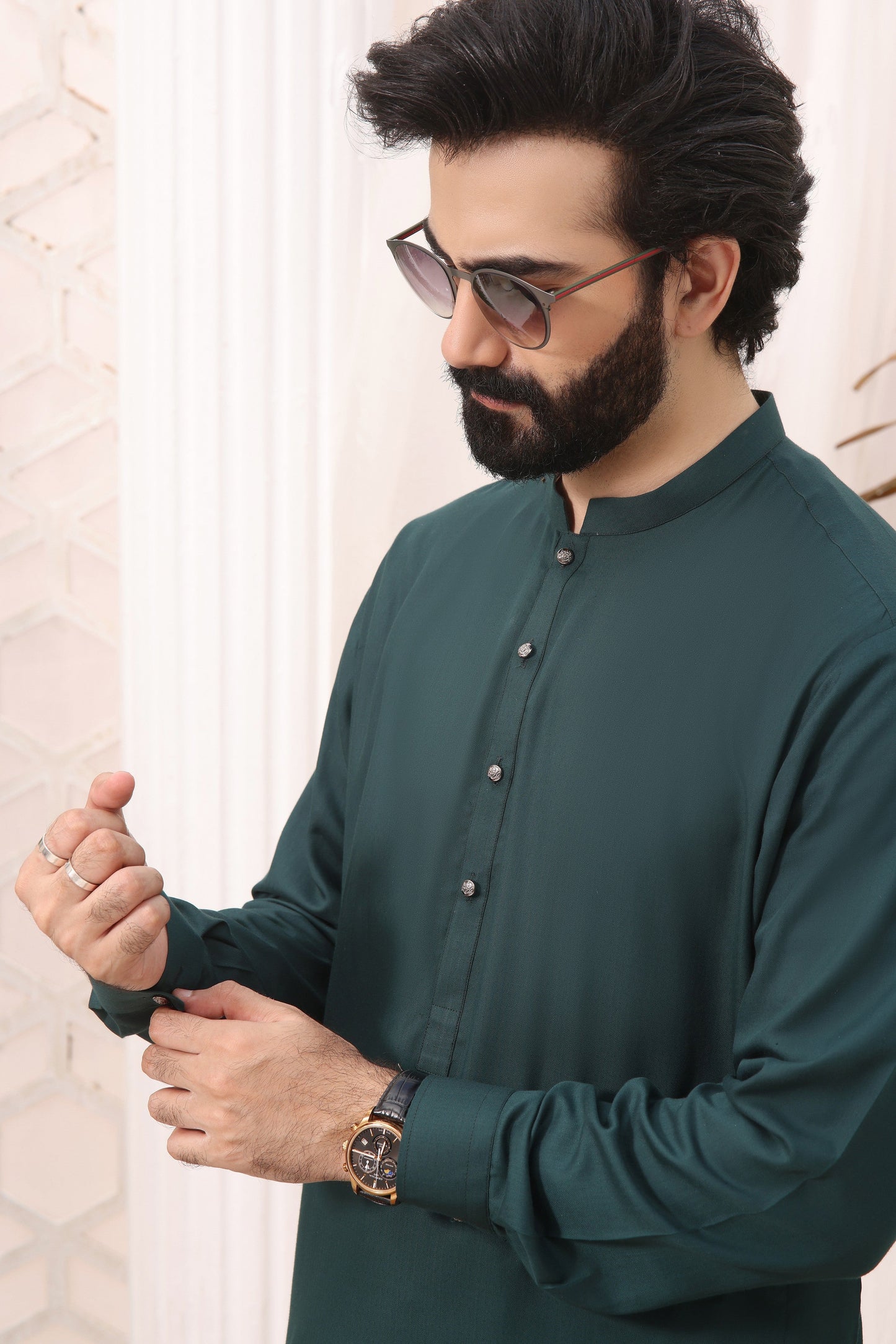 TGM | Men Fancy Wedding | Evergreen Jade (3 Piece) Large