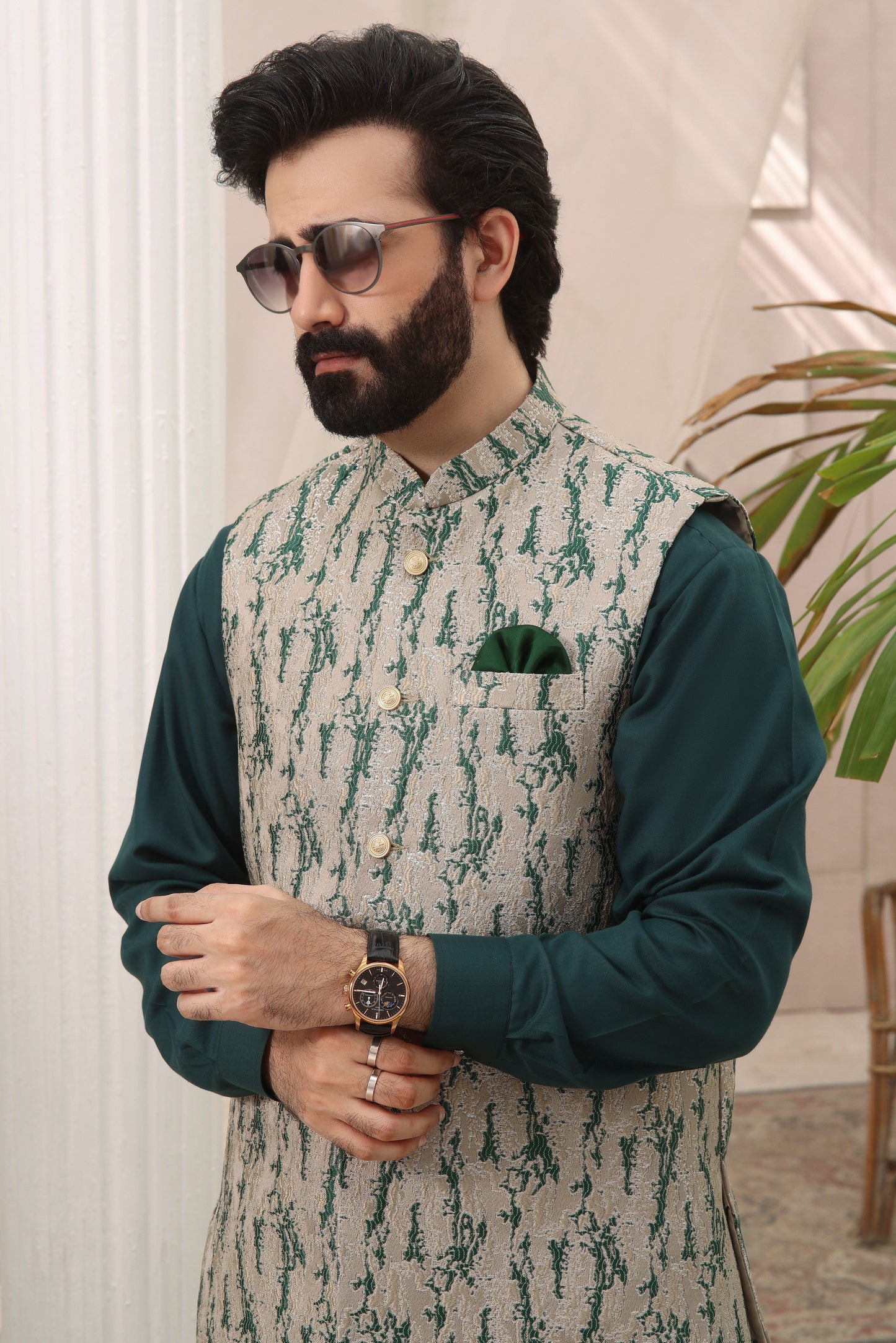 TGM | Men Fancy Wedding | Evergreen Jade (3 Piece) X-Large
