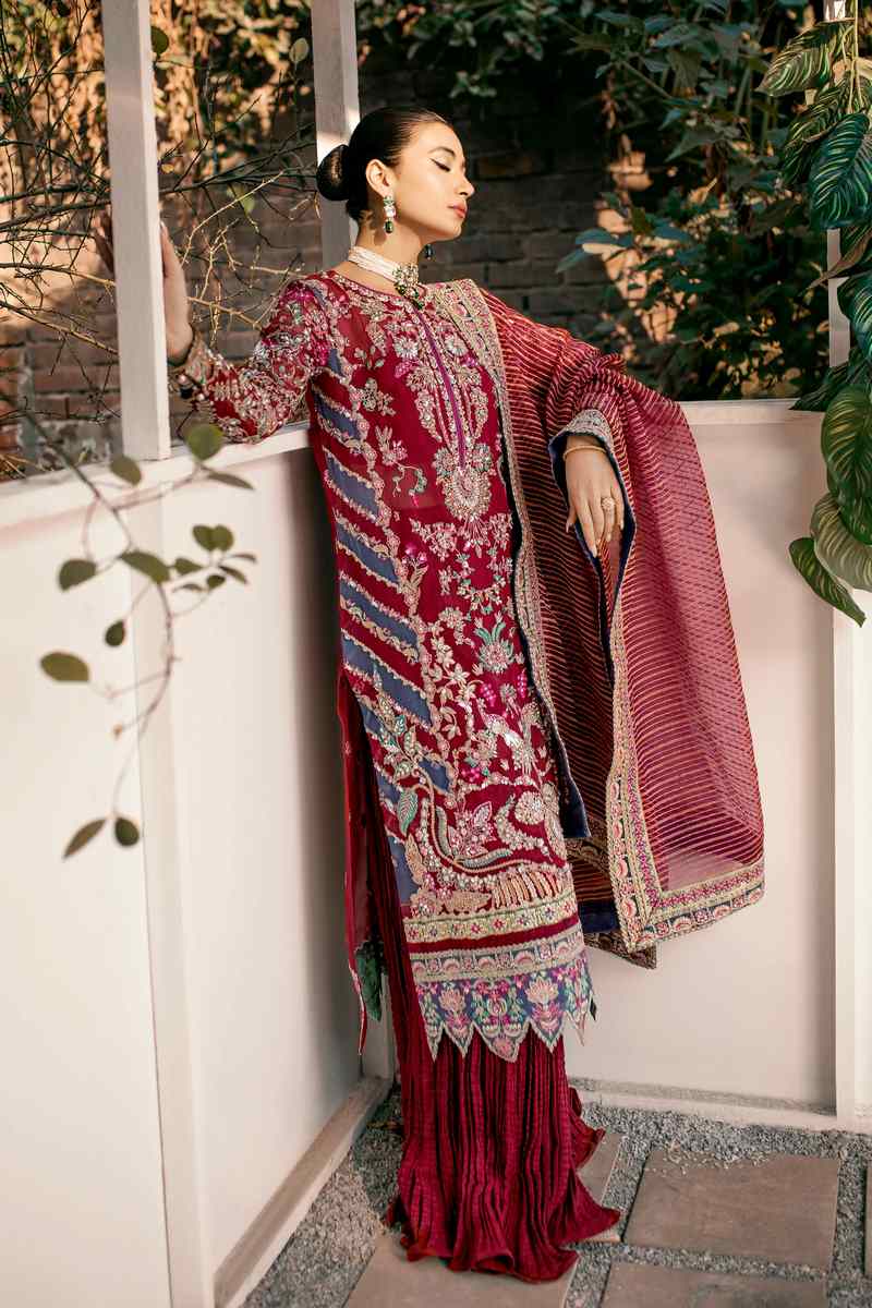 Ezra | Wedding Collection | Poppy - Pakistani Designer Dress - by Ezra | Type: Bridal - 100% Original at Saira Sultan