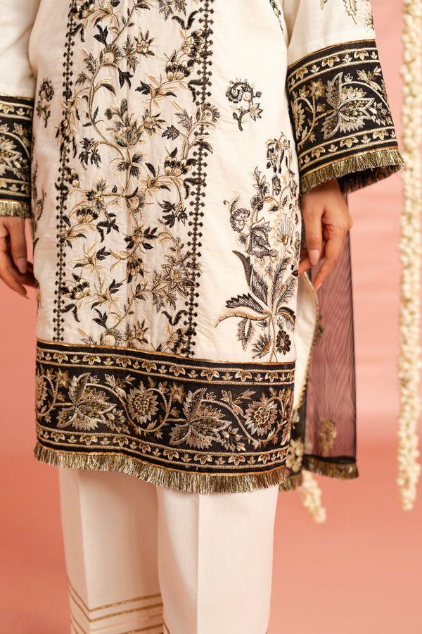 Al Karam | Festive Summer 25 | RTS | SHIRT, TROUSER & DUPATTA 01 - Pakistani Designer Dress - by Al Karam - Type : Ladies Clothes - 100% Original at Saira Sultan