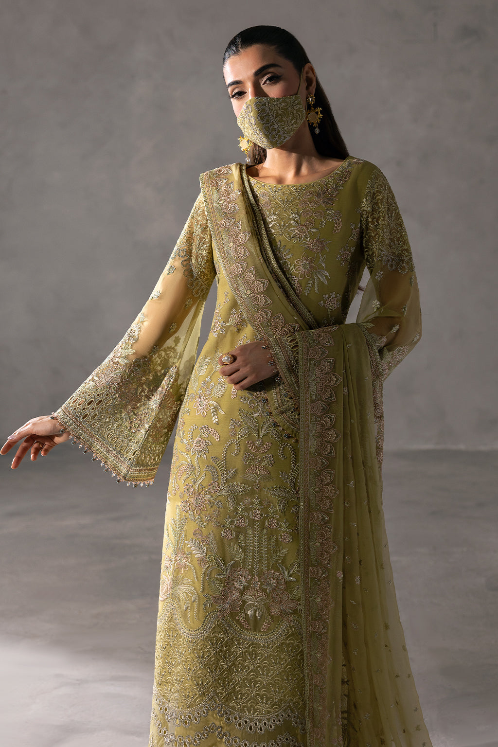 Flossie | Laconic Formals | FE - 903 XS Mint Green Chiffon