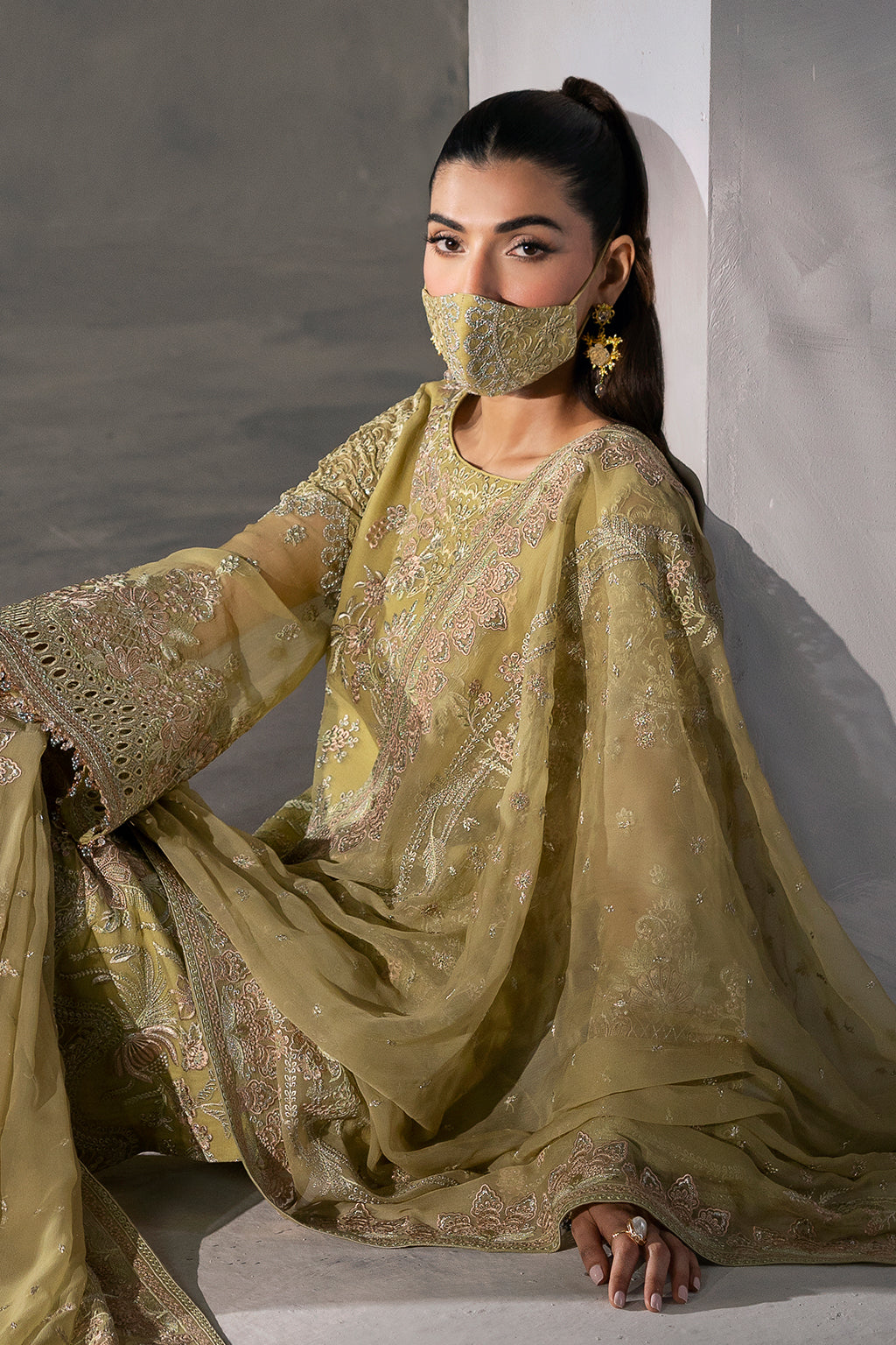 Flossie | Laconic Formals | FE - 903 Custom Size Mint Green Chiffon
