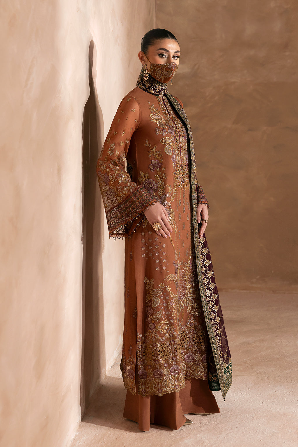 Flossie | Laconic Formals | FE - 904 XL Mustard Brown Chiffon