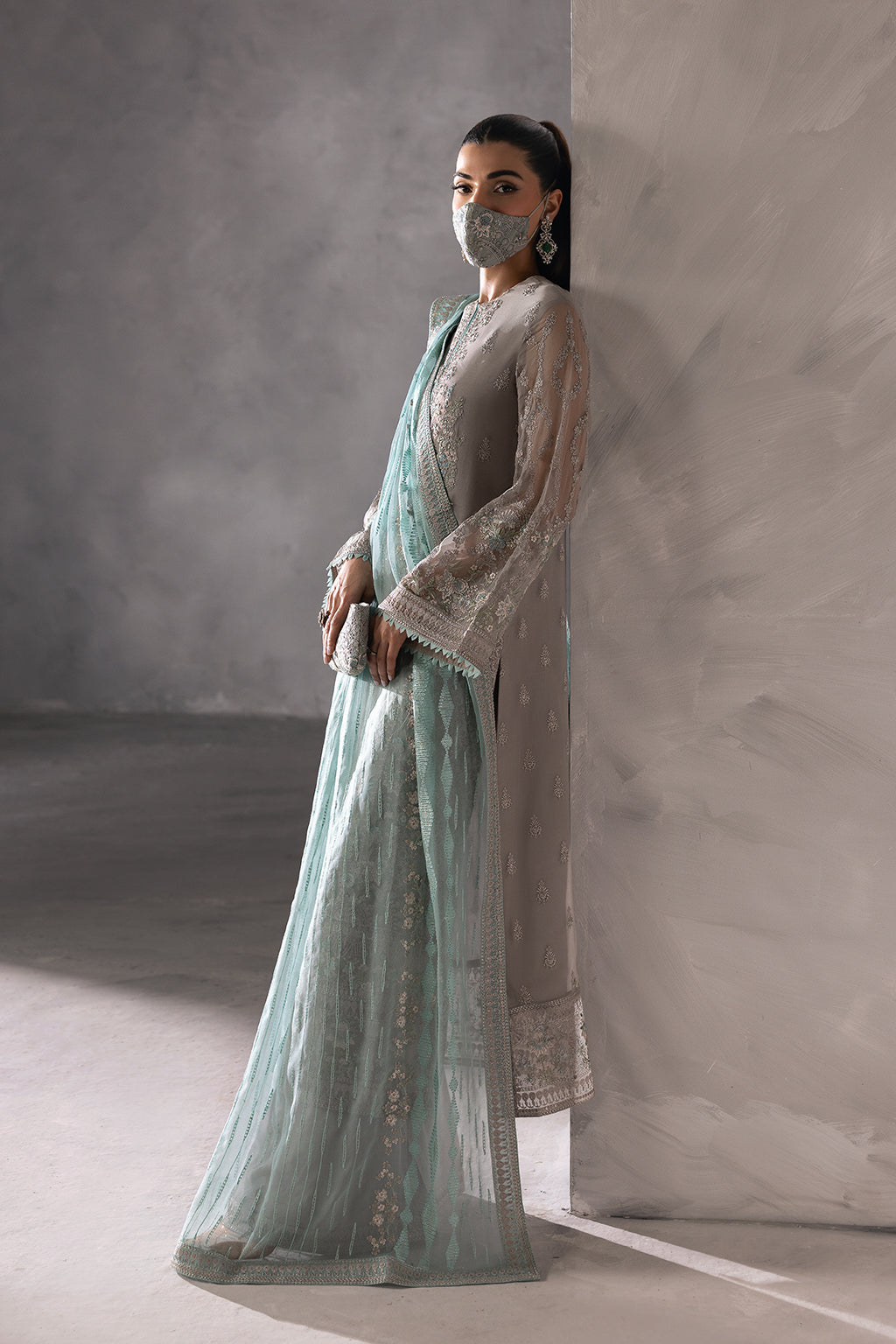 Flossie | Laconic Formals | FE - 908 S Mouse Gray Chiffon