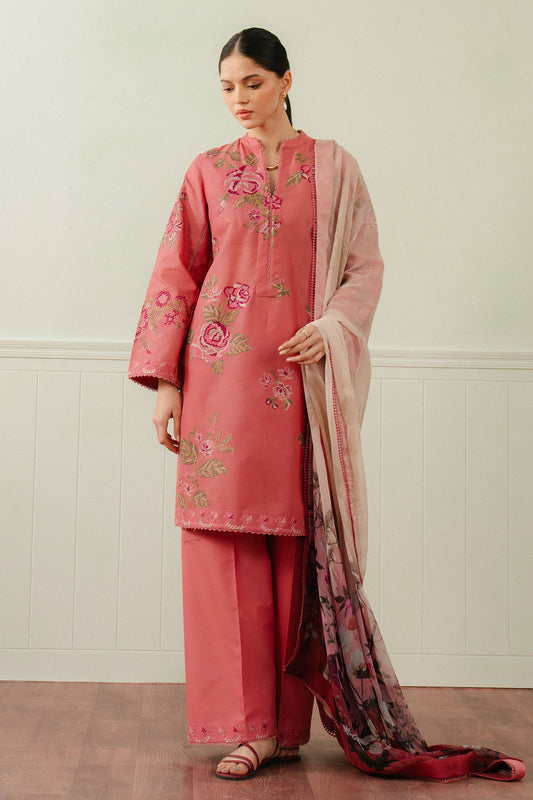 Zara Shahjahan | Coco Lawn 25 | FREYA-4A XS Champagne Pink Lawn