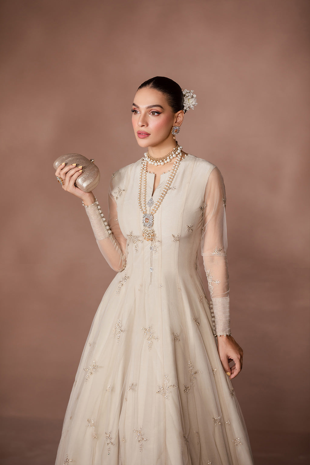 Flossie | Studio RTW | SALT CRYSTAL S Ivory Net