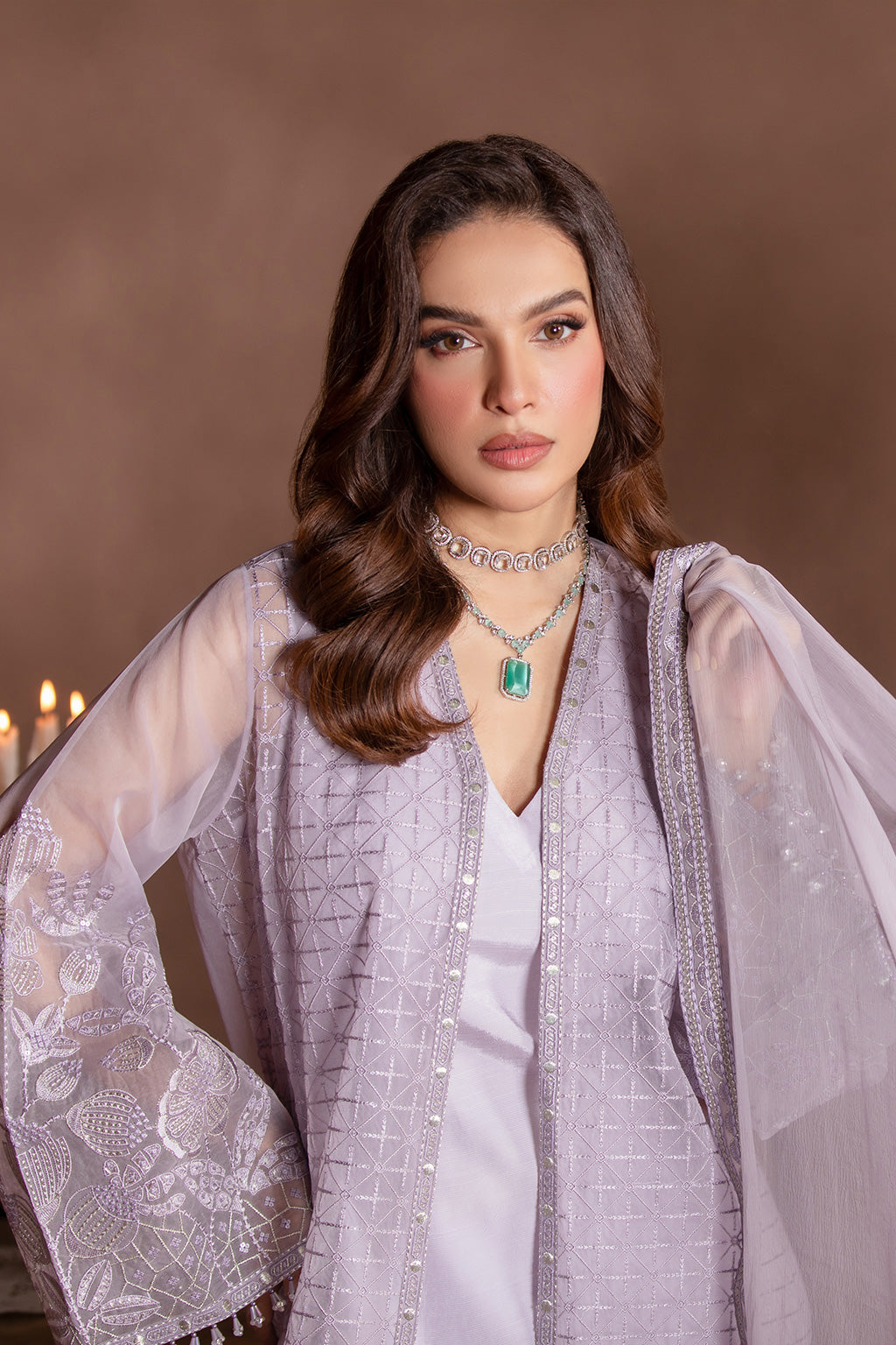 Flossie | Studio RTW | LILAC SNOW L Soft Lilac Organza