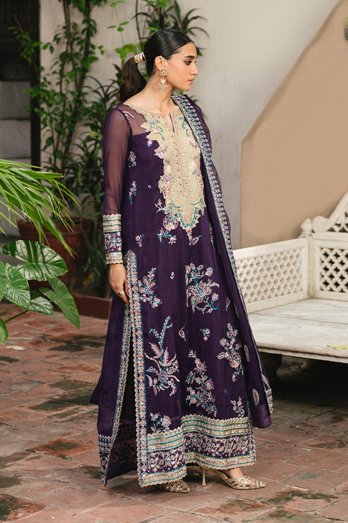 Maryum N Maria | Gulnaar Formals | 3 Piece Embroidered Chiffon POLINA - FSU5650 - Pakistani Designer Dress - by Maryum N Maria - Type : Ladies Clothes - 100% Original at Saira Sultan