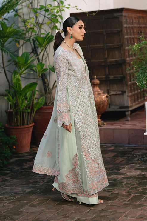 Maryum N Maria | Gulnaar Formals | 3 Piece Embroidered Chiffon TATIANA - FSU5652 - Pakistani Designer Dress - by Maryum N Maria - Type : Ladies Clothes - 100% Original at Saira Sultan