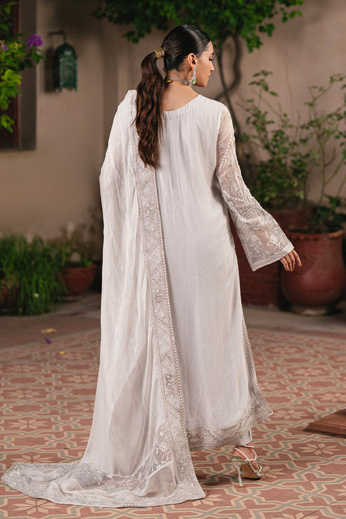 Maryum N Maria | Gulnaar Formals | 3 Piece Embroidered Chiffon FAINA - FSU5656 - Pakistani Designer Dress - by Maryum N Maria - Type : Ladies Clothes - 100% Original at Saira Sultan