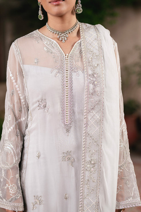 Maryum N Maria | Gulnaar Formals | 3 Piece Embroidered Chiffon FAINA - FSU5656 - Pakistani Designer Dress - by Maryum N Maria - Type : Ladies Clothes - 100% Original at Saira Sultan