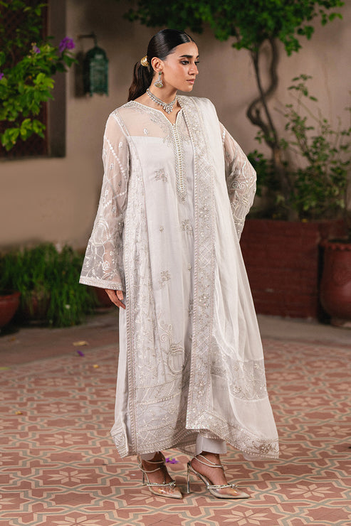 Maryum N Maria | Gulnaar Formals | 3 Piece Embroidered Chiffon FAINA - FSU5656 - Pakistani Designer Dress - by Maryum N Maria - Type : Ladies Clothes - 100% Original at Saira Sultan