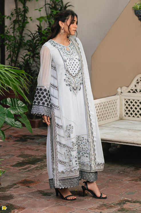 Maryum N Maria | Gulnaar Formals | 3 Piece Embroidered Chiffon LILIYA - FSU5657 - Pakistani Designer Dress - by Maryum N Maria - Type : Ladies Clothes - 100% Original at Saira Sultan