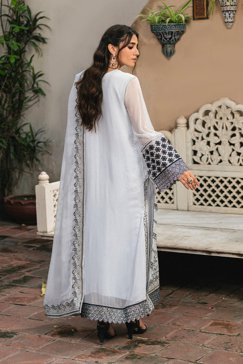 Maryum N Maria | Gulnaar Formals | 3 Piece Embroidered Chiffon LILIYA - FSU5657 - Pakistani Designer Dress - by Maryum N Maria - Type : Ladies Clothes - 100% Original at Saira Sultan