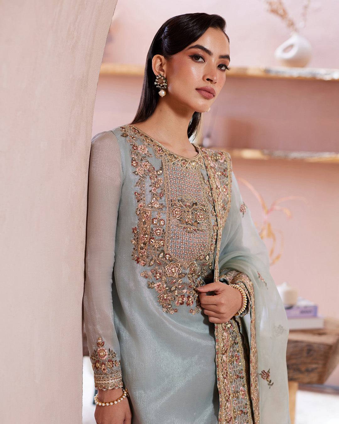 Faiza Saqlain | Aurnia Spring Festive Edit 24 | Zaafia - Pakistani Designer Dress - by Faiza Saqlain | Type: Luxury - 100% Original at Saira Sultan