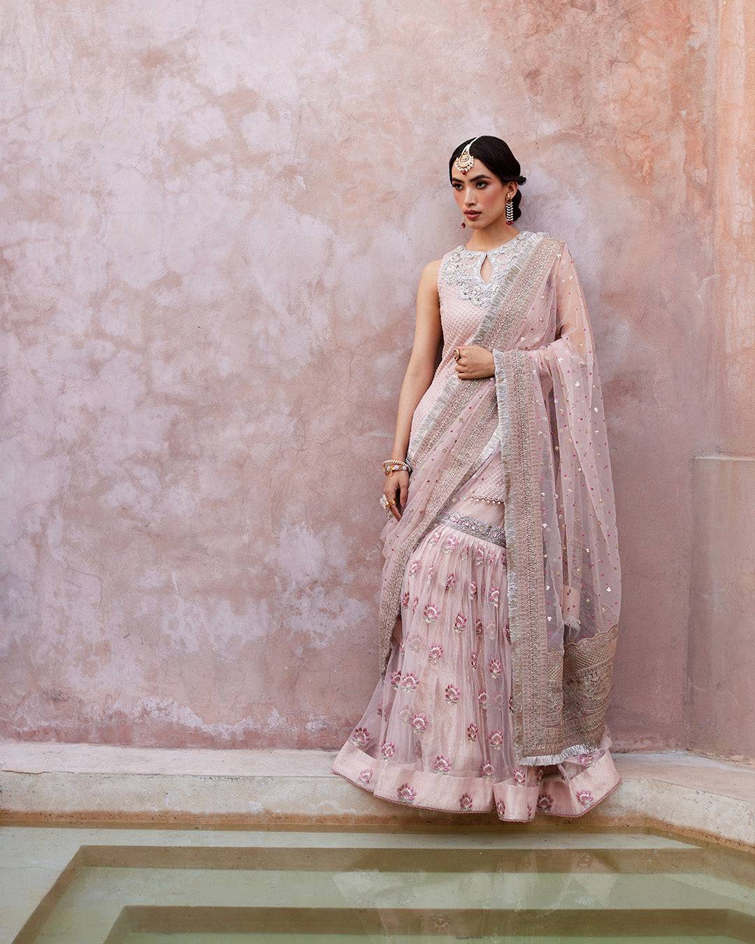 Faiza Saqlain | Aurnia Spring Festive Edit 24 | Eilees - Pakistani Designer Dress - by Faiza Saqlain | Type: Luxury - 100% Original at Saira Sultan