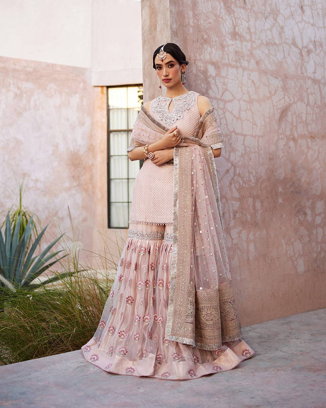Faiza Saqlain | Aurnia Spring Festive Edit 24 | Eilees - Pakistani Designer Dress - by Faiza Saqlain | Type: Luxury - 100% Original at Saira Sultan