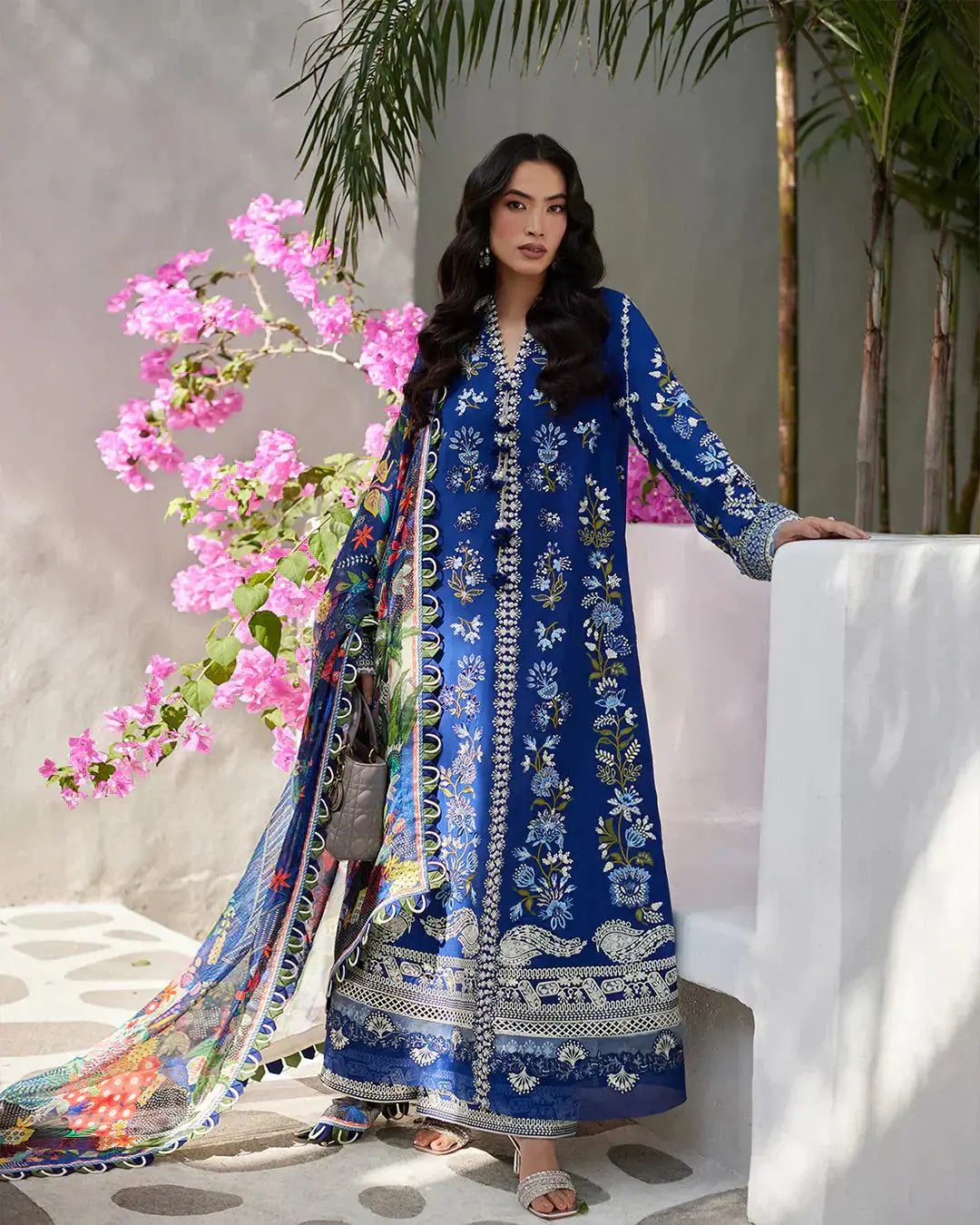 Faiza Saqlain | Liliana Luxury Lawn 24 | Veira - Pakistani Designer Dress - by Faiza Saqlain | Type: Luxury - 100% Original at Saira Sultan