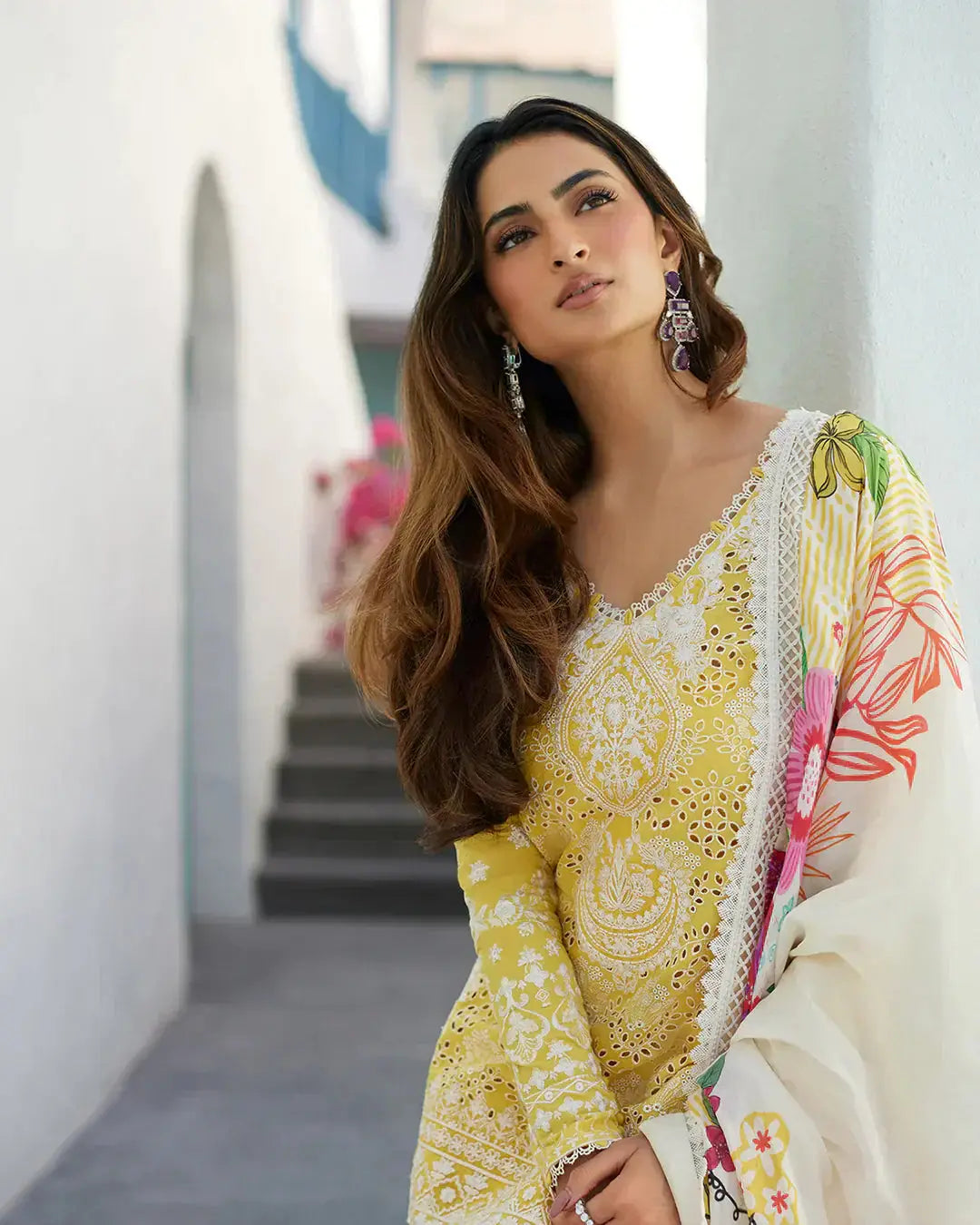 Faiza Saqlain | Liliana Luxury Lawn 24 | Talin - Pakistani Designer Dress - by Faiza Saqlain | Type: Luxury - 100% Original at Saira Sultan