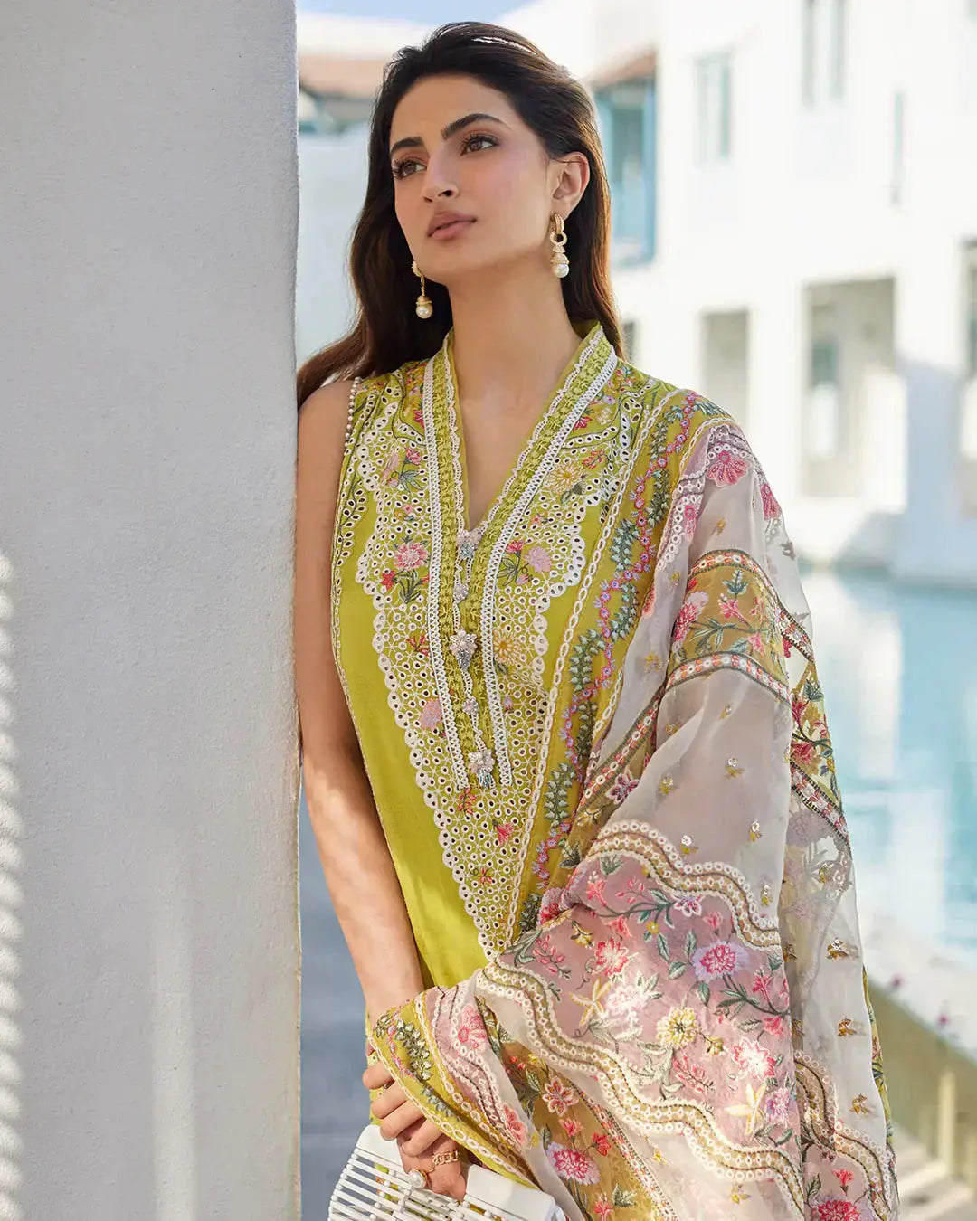 Faiza Saqlain | Liliana Luxury Lawn 24 | Estera - Pakistani Designer Dress - by Faiza Saqlain | Type: Luxury - 100% Original at Saira Sultan
