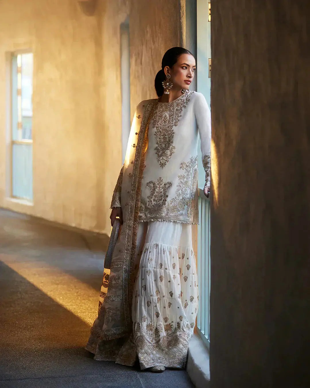 Faiza Saqlain | Liliana Luxury Lawn 24 | Mirhana - Pakistani Designer Dress - by Faiza Saqlain | Type: Luxury - 100% Original at Saira Sultan