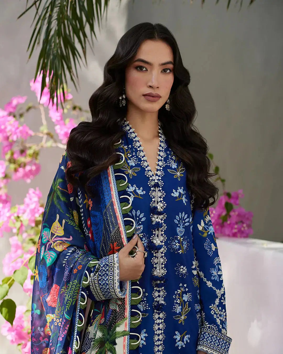 Faiza Saqlain | Liliana Luxury Lawn 24 | Veira - Pakistani Designer Dress - by Faiza Saqlain | Type: Luxury - 100% Original at Saira Sultan