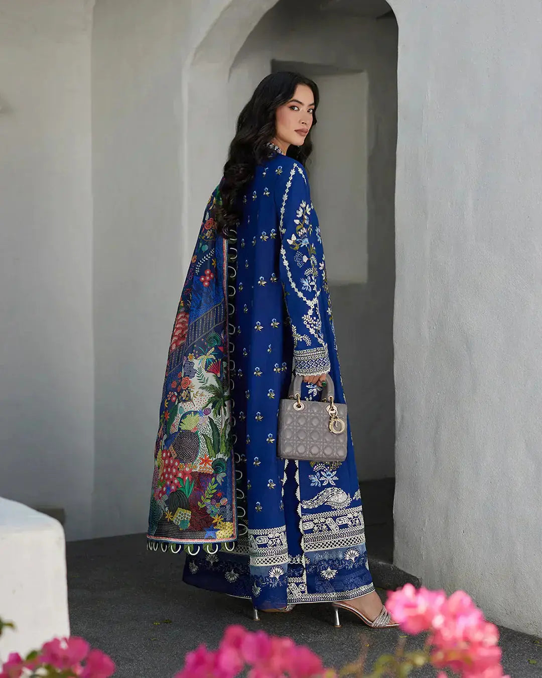 Faiza Saqlain | Liliana Luxury Lawn 24 | Veira - Pakistani Designer Dress - by Faiza Saqlain | Type: Luxury - 100% Original at Saira Sultan