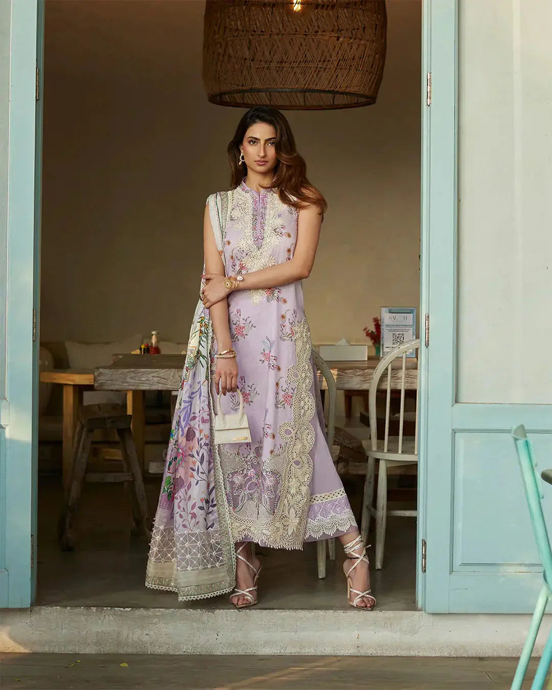Faiza Saqlain | Liliana Luxury Lawn 24 | Nazeli - Pakistani Designer Dress - by Faiza Saqlain | Type: Luxury - 100% Original at Saira Sultan