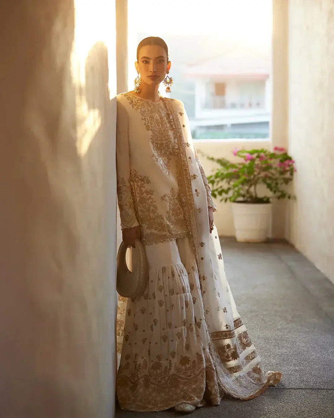 Faiza Saqlain | Liliana Luxury Lawn 24 | Mirhana - Pakistani Designer Dress - by Faiza Saqlain | Type: Luxury - 100% Original at Saira Sultan