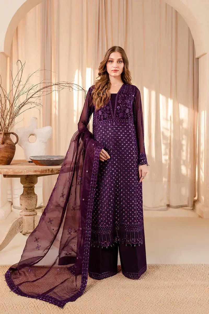 Farasha | Ritizer Festive Formals | Purple Dazzle - Pakistani Designer Dress - by Farasha | Type: Formal - 100% Original at Saira Sultan