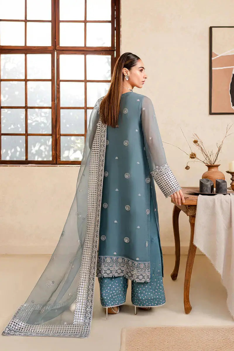 Farasha | Ritizer Festive Formals | Aqua Flora - Pakistani Designer Dress - by Farasha | Type: Formal - 100% Original at Saira Sultan