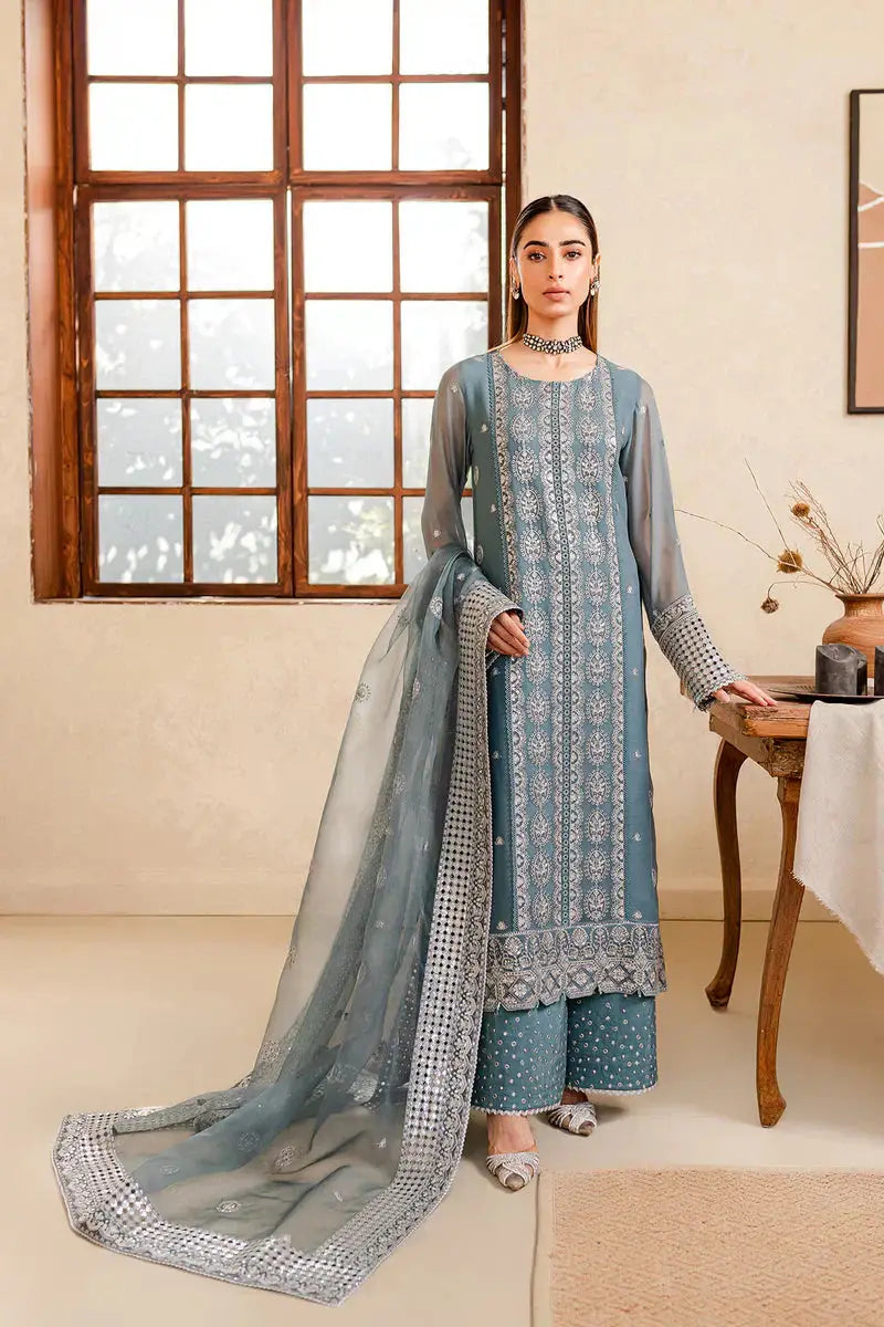 Farasha | Ritizer Festive Formals | Aqua Flora - Pakistani Designer Dress - by Farasha | Type: Formal - 100% Original at Saira Sultan
