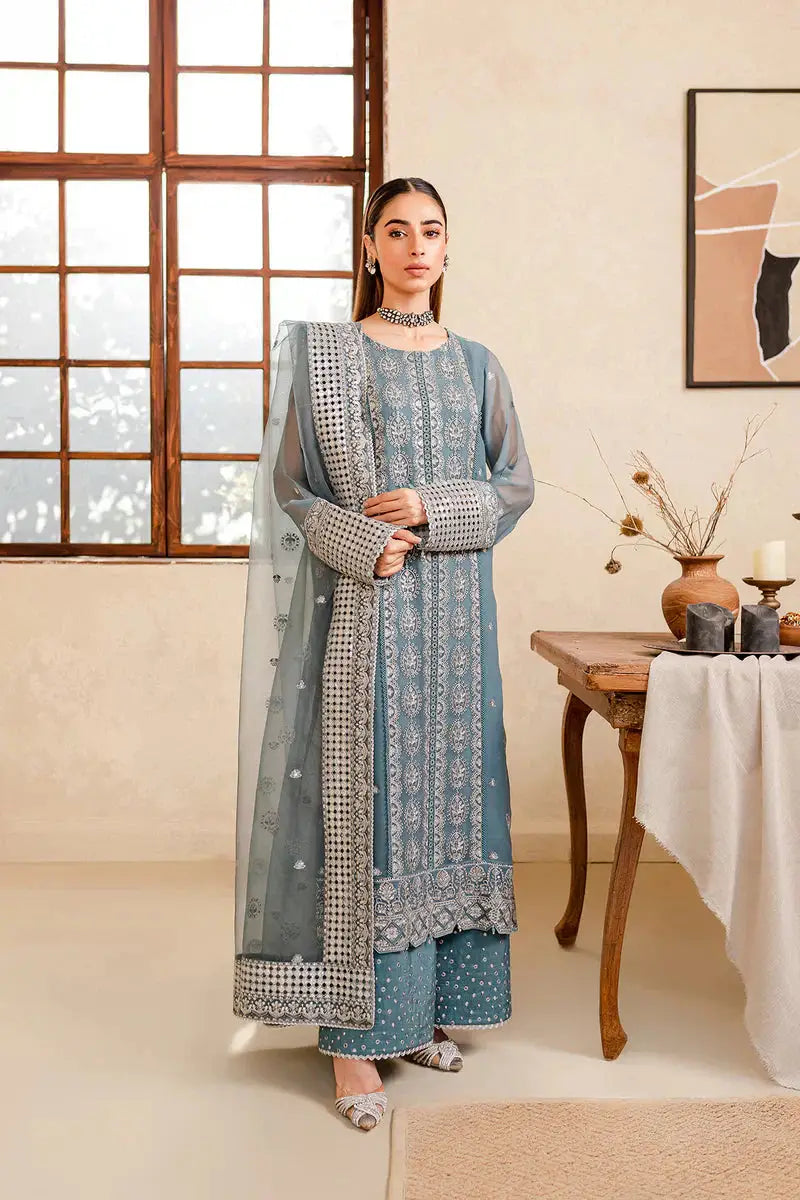 Farasha | Ritizer Festive Formals | Aqua Flora - Pakistani Designer Dress - by Farasha | Type: Formal - 100% Original at Saira Sultan