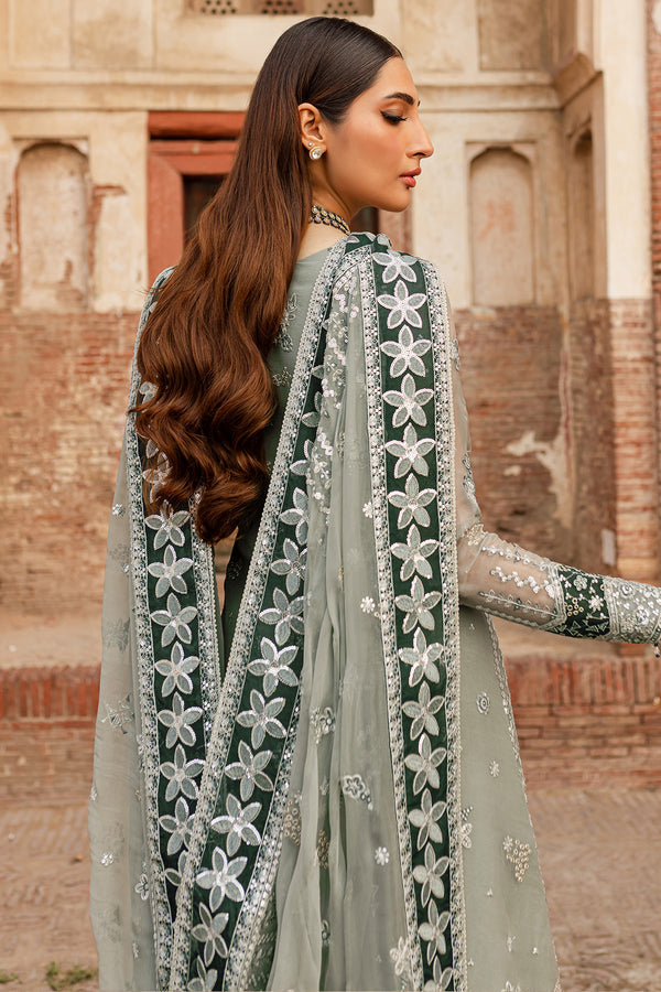 Farasha | Ritzier Wedding Formals | Grey Veil L Cloud Gray Chiffon