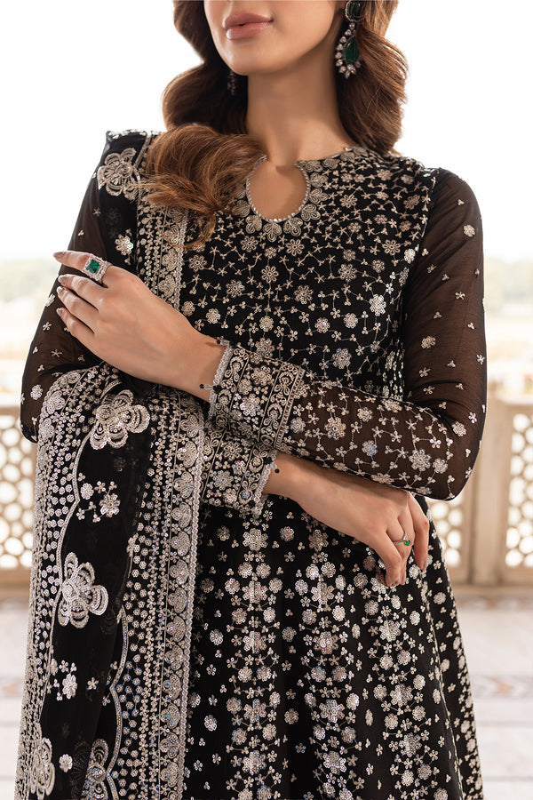 Farasha | Ritzier Wedding Formals | Midnight Orchid M Black Chiffon