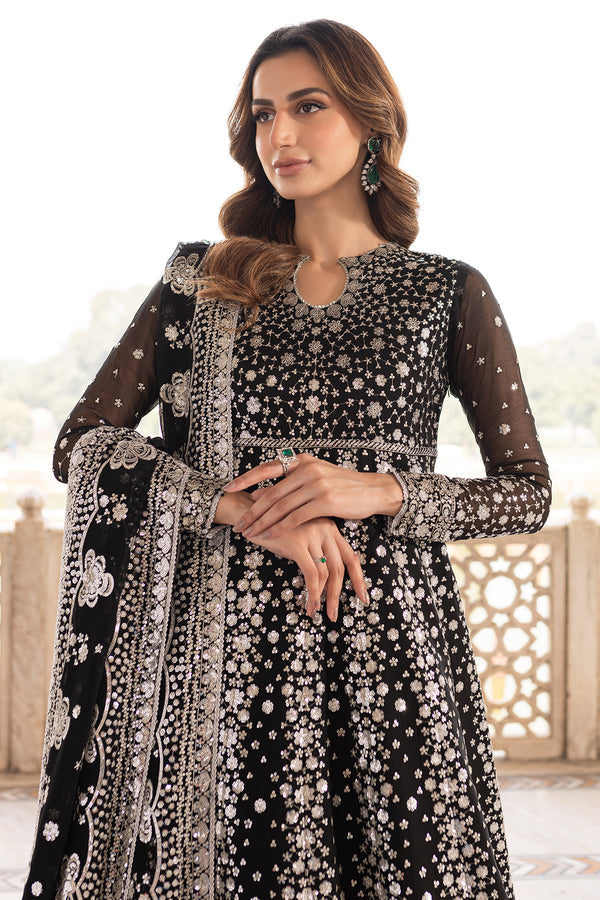 Farasha | Ritzier Wedding Formals | Midnight Orchid XL Black Chiffon