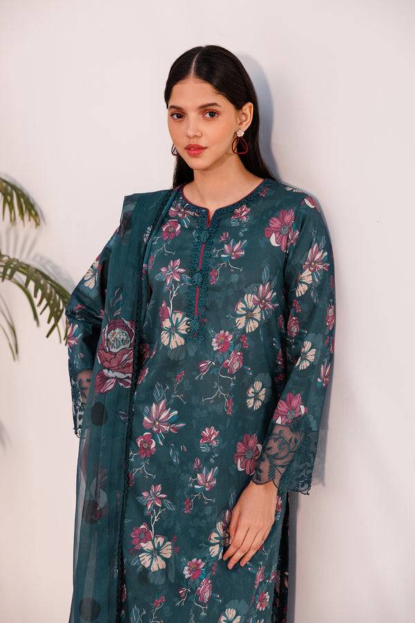 Farasha | Printed Essentials | FLORAL HAZE - Pakistani Designer Dress - by Farasha | Type: Luxury - 100% Original at Saira Sultan