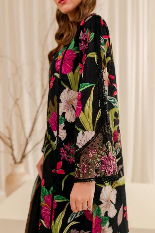 Farasha | Printed Essentials | EBONY PASSION - Pakistani Designer Dress - by Farasha | Type: Luxury - 100% Original at Saira Sultan