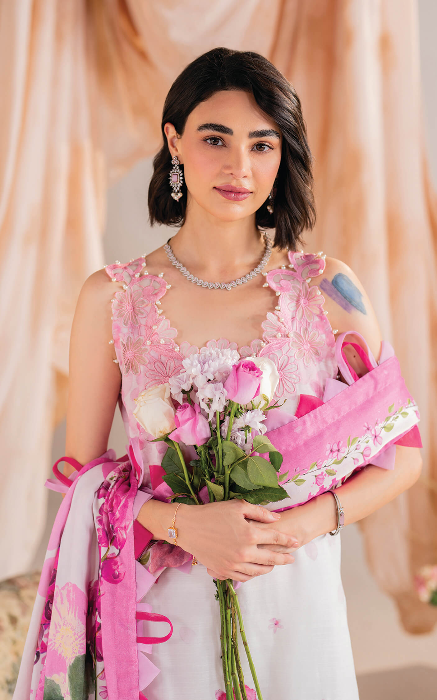 Asifa and Nabeel | Winter Meraki 24 | Fleur-MW-11 - Pakistani Designer Dress - by Asifa and Nabeel | Type: Ladies Clothes - 100% Original at Saira Sultan