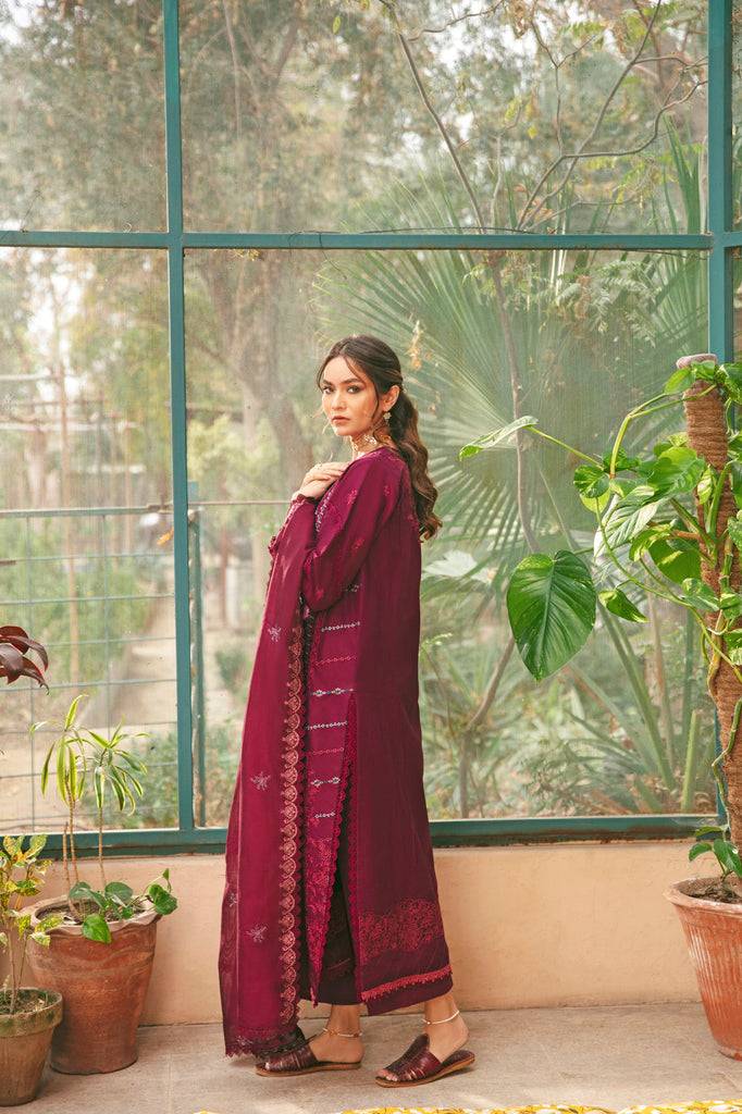 Florent | Luxury Lawn 24 | FFL-4B - Pakistani Designer Dress - by Florent | Type: Luxury - 100% Original at Saira Sultan