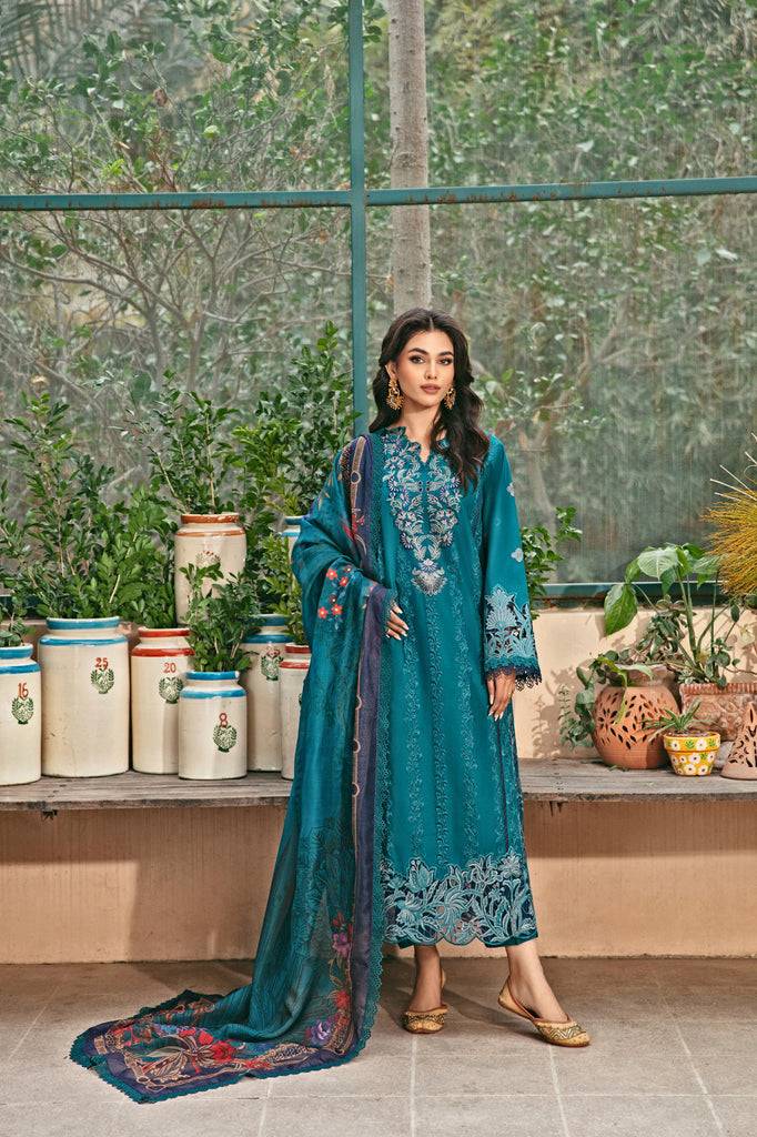 Florent | Luxury Lawn 24 | FFL-2B - Pakistani Designer Dress - by Florent | Type: Luxury - 100% Original at Saira Sultan