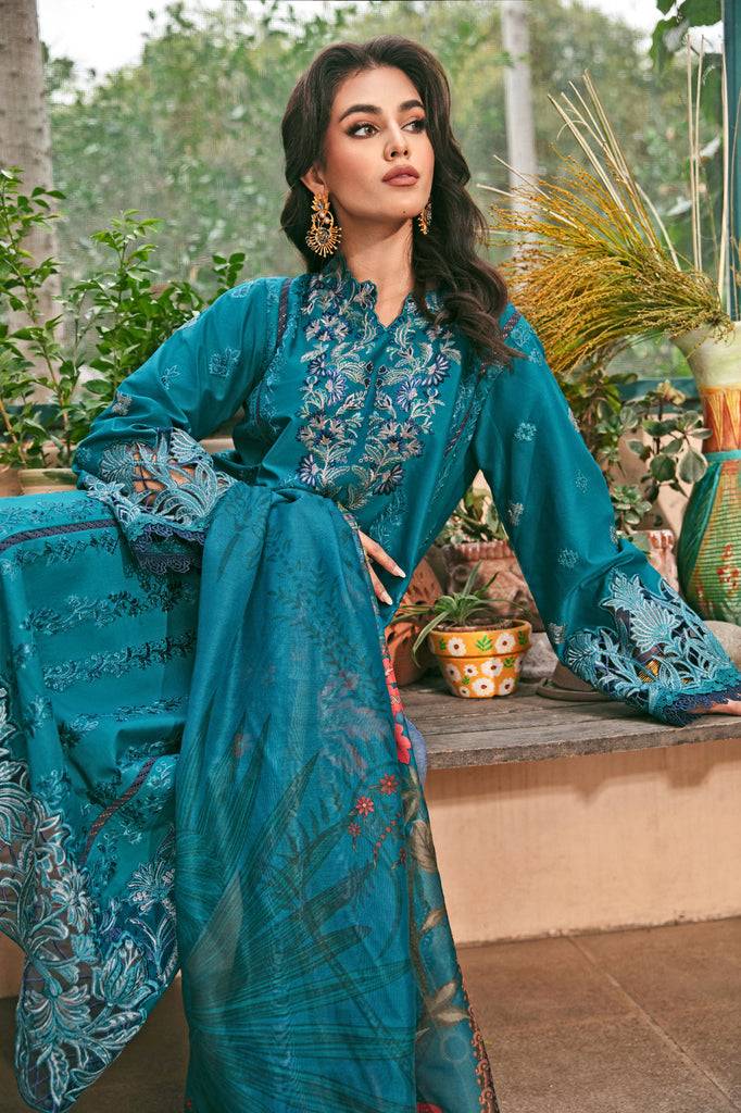 Florent | Luxury Lawn 24 | FFL-2B - Pakistani Designer Dress - by Florent | Type: Luxury - 100% Original at Saira Sultan