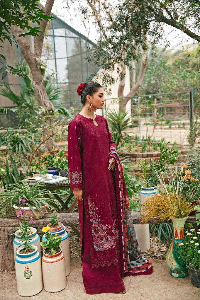 Florent | Luxury Lawn 24 | FFL-1B - Pakistani Designer Dress - by Florent | Type: Luxury - 100% Original at Saira Sultan