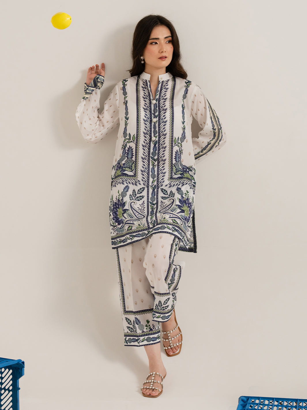 IZEL | Sunset street Pret | FLORET - Pakistani Designer Dress - by Izel - Type : Ladies Clothes - 100% Original at Saira Sultan