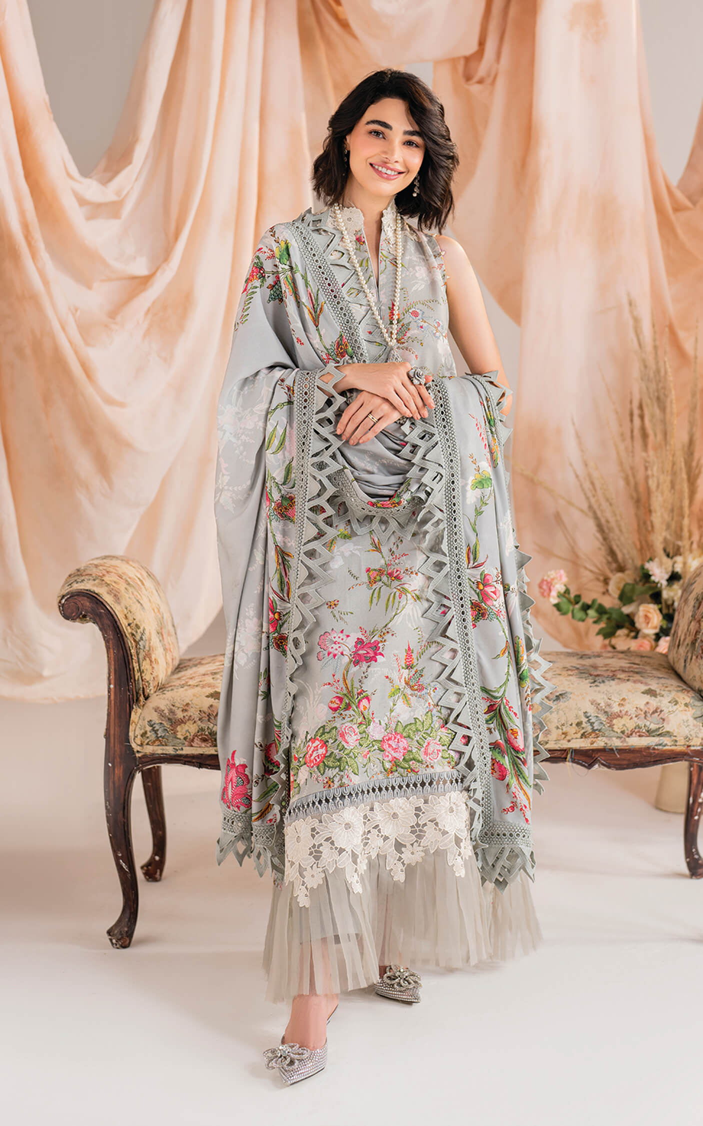 Asifa and Nabeel | Winter Meraki 24 | Frost-MW-09 - Pakistani Designer Dress - by Asifa and Nabeel | Type: Ladies Clothes - 100% Original at Saira Sultan