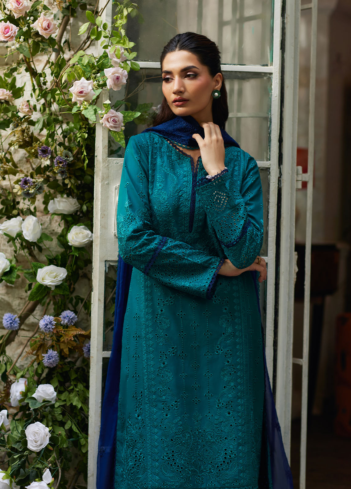 Bin Ilyas | Carnival Summer Edit 25 | Azura L Teal Green Lawn